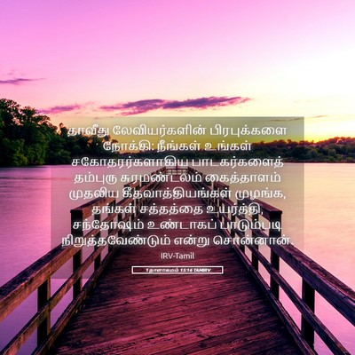 Picture 05 - 1 நாளாகமம் 15:16 TAMIRV - தாவீது - Bible Verse Picture
