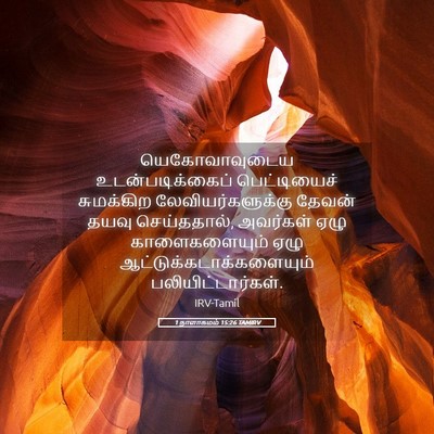 Picture 05 - 1 நாளாகமம் 15:26 TAMIRV - யெகோவாவுடைய - Bible Verse Picture