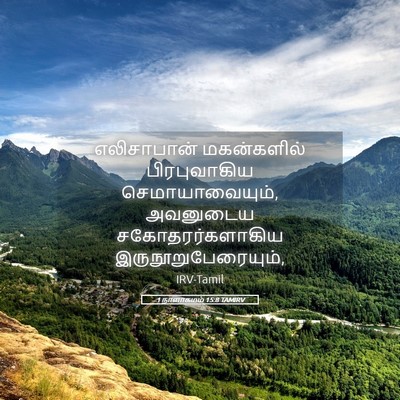 Picture 05 - 1 நாளாகமம் 15:8 TAMIRV - எலிசாபான் - Bible Verse Picture