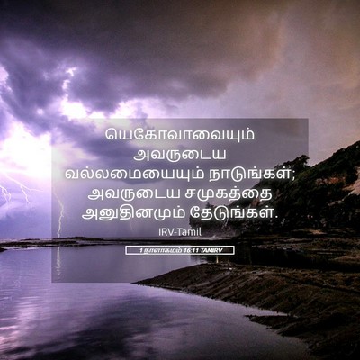 Picture 05 - 1 நாளாகமம் 16:11 TAMIRV - யெகோவாவையும் - Bible Verse Picture