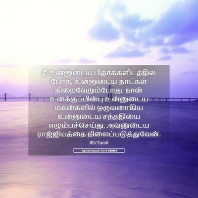 Picture 05 - 1 நாளாகமம் 17:11 TAMIRV - நீ உன்னுடைய - Bible Verse Picture