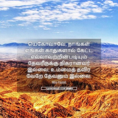 Picture 05 - 1 நாளாகமம் 17:20 TAMIRV - யெகோவாவே, நாங்கள் - Bible Verse Picture