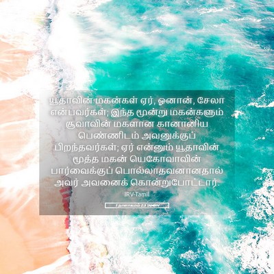 Picture 05 - 1 நாளாகமம் 2:3 TAMIRV - யூதாவின் மகன்கள் - Bible Verse Picture