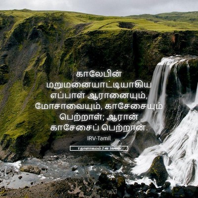 Picture 05 - 1 நாளாகமம் 2:46 TAMIRV - காலேபின் - Bible Verse Picture