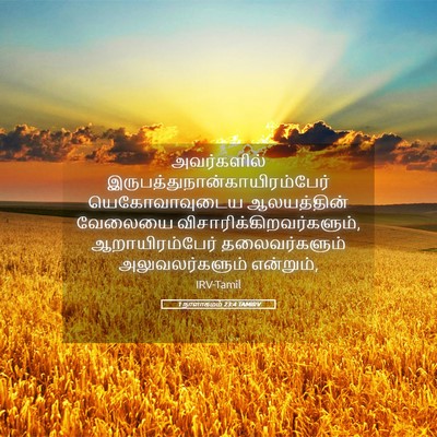 Picture 05 - 1 நாளாகமம் 23:4 TAMIRV - அவர்களில் - Bible Verse Picture