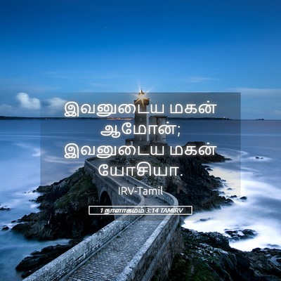 Picture 05 - 1 நாளாகமம் 3:14 TAMIRV - இவனுடைய மகன் - Bible Verse Picture
