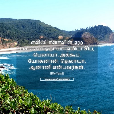 Picture 05 - 1 நாளாகமம் 3:24 TAMIRV - எலியோனாவின் ஏழு - Bible Verse Picture