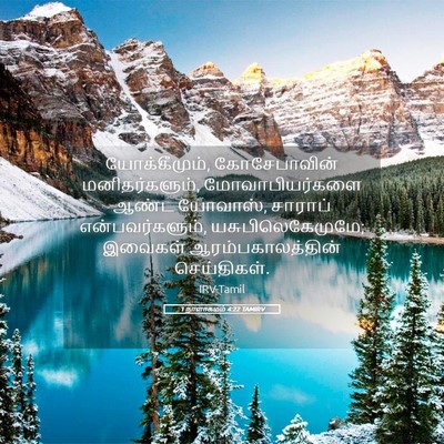 Picture 05 - 1 நாளாகமம் 4:22 TAMIRV - யோக்கீமும், - Bible Verse Picture
