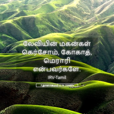 Picture 05 - 1 நாளாகமம் 6:16 TAMIRV - லேவியின் மகன்கள் - Bible Verse Picture