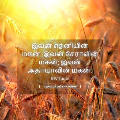 Picture 05 - 1 நாளாகமம் 6:41 TAMIRV - இவன் எத்னியின் - Bible Verse Picture