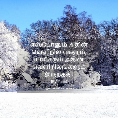 Picture 05 - 1 நாளாகமம் 6:81 TAMIRV - எஸ்போனும் அதின் - Bible Verse Picture