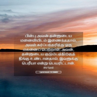 Picture 05 - 1 நாளாகமம் 7:23 TAMIRV - பின்பு அவன் - Bible Verse Picture