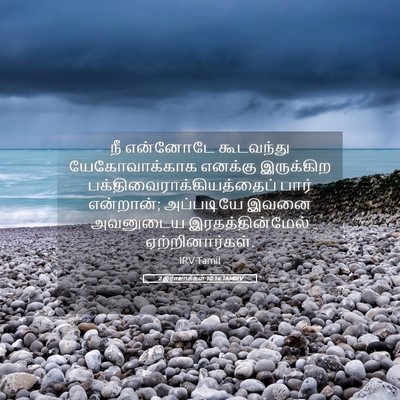 Picture 05 - 2 இராஜாக்கள் 10:16 TAMIRV - நீ என்னோடே - Bible Verse Picture