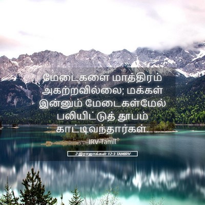 Picture 05 - 2 இராஜாக்கள் 12:3 TAMIRV - மேடைகளை மாத்திரம் - Bible Verse Picture