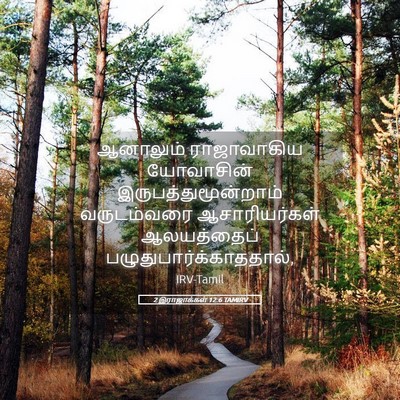 Picture 05 - 2 இராஜாக்கள் 12:6 TAMIRV - ஆனாலும் ராஜாவாகிய - Bible Verse Picture
