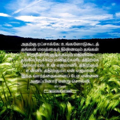 Picture 05 - 2 இராஜாக்கள் 18:27 TAMIRV - அதற்கு ரப்சாக்கே: - Bible Verse Picture