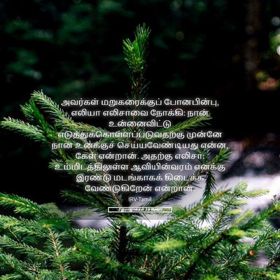 Picture 05 - 2 இராஜாக்கள் 2:9 TAMIRV - அவர்கள் - Bible Verse Picture