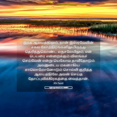 Picture 05 - 2 இராஜாக்கள் 21:7 TAMIRV - இந்த ஆலயத்திலும், - Bible Verse Picture