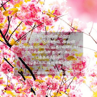 Picture 05 - 2 இராஜாக்கள் 23:28 TAMIRV - யோசியாவின் மற்ற - Bible Verse Picture