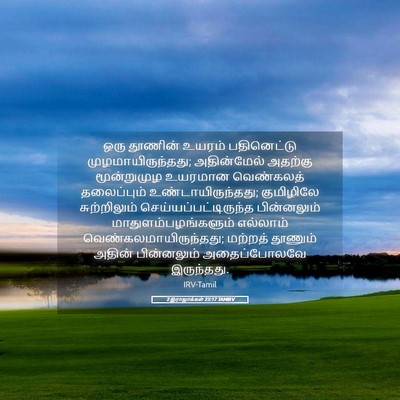 Picture 05 - 2 இராஜாக்கள் 25:17 TAMIRV - ஒரு தூணின் உயரம் - Bible Verse Picture