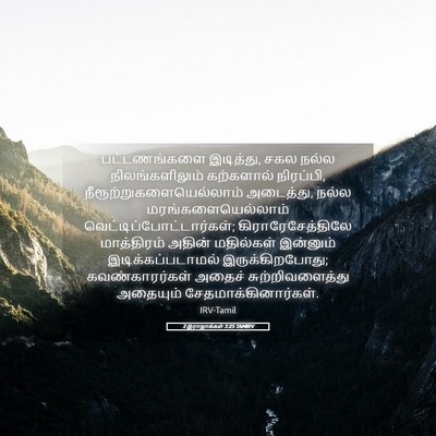 Picture 05 - 2 இராஜாக்கள் 3:25 TAMIRV - பட்டணங்களை - Bible Verse Picture