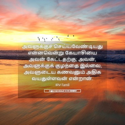 Picture 05 - 2 இராஜாக்கள் 4:14 TAMIRV - அவளுக்குச் - Bible Verse Picture