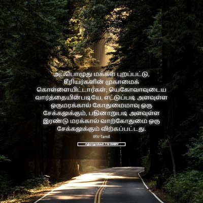 Picture 05 - 2 இராஜாக்கள் 7:16 TAMIRV - அப்பொழுது மக்கள் - Bible Verse Picture