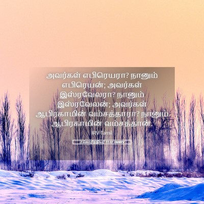 Picture 05 - 2 கொரிந்தியர் 11:22 TAMIRV - அவர்கள் எபிரெயரா? - Bible Verse Picture