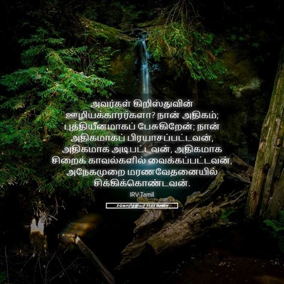Picture 05 - 2 கொரிந்தியர் 11:23 TAMIRV - அவர்கள் - Bible Verse Picture
