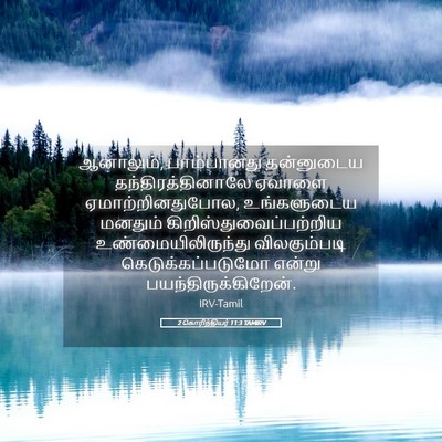 Picture 05 - 2 கொரிந்தியர் 11:3 TAMIRV - ஆனாலும், - Bible Verse Picture