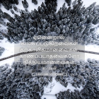 Picture 05 - 2 கொரிந்தியர் 4:18 TAMIRV - ஏனென்றால், - Bible Verse Picture