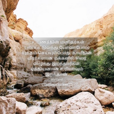 Picture 05 - 2 சாமுவேல் 11:17 TAMIRV - பட்டணத்தின் - Bible Verse Picture