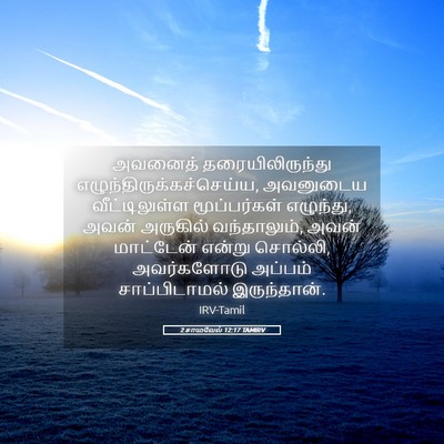 Picture 05 - 2 சாமுவேல் 12:17 TAMIRV - அவனைத் - Bible Verse Picture