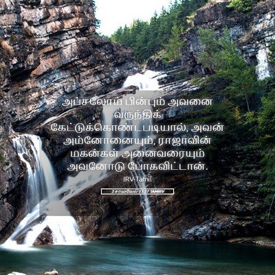 Picture 05 - 2 சாமுவேல் 13:27 TAMIRV - அப்சலோம் பின்பும் - Bible Verse Picture