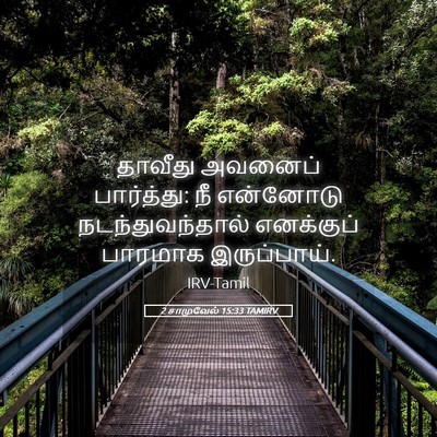 Picture 05 - 2 சாமுவேல் 15:33 TAMIRV - தாவீது அவனைப் - Bible Verse Picture