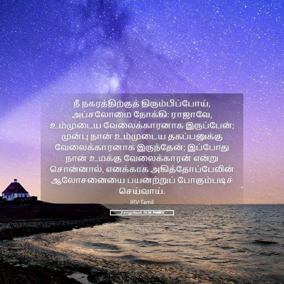 Picture 05 - 2 சாமுவேல் 15:34 TAMIRV - நீ நகரத்திற்குத் - Bible Verse Picture