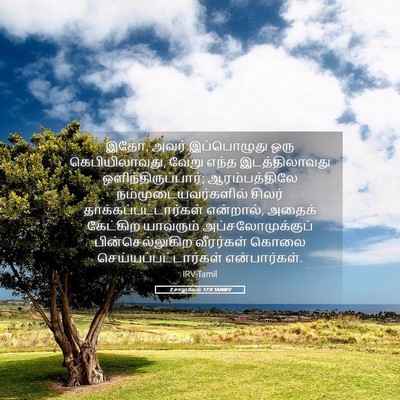 Picture 05 - 2 சாமுவேல் 17:9 TAMIRV - இதோ, அவர் - Bible Verse Picture