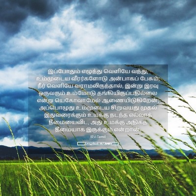 Picture 05 - 2 சாமுவேல் 19:7 TAMIRV - இப்போதும் எழுந்து - Bible Verse Picture