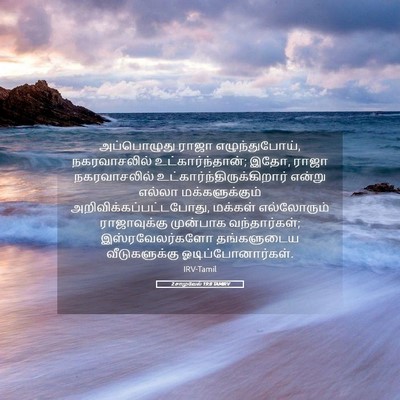 Picture 05 - 2 சாமுவேல் 19:8 TAMIRV - அப்பொழுது ராஜா - Bible Verse Picture