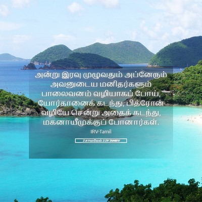 Picture 05 - 2 சாமுவேல் 2:29 TAMIRV - அன்று இரவு - Bible Verse Picture