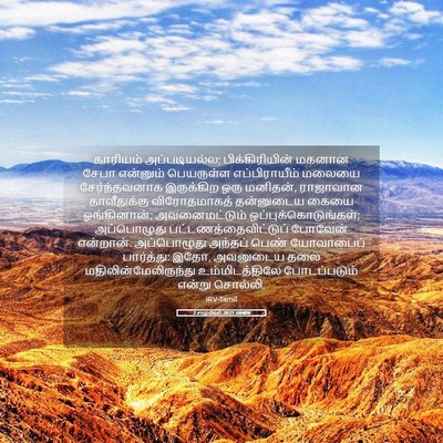 Picture 05 - 2 சாமுவேல் 20:21 TAMIRV - காரியம் - Bible Verse Picture