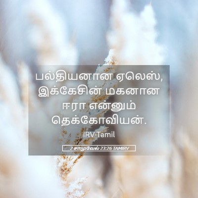 Picture 05 - 2 சாமுவேல் 23:26 TAMIRV - பல்தியனான ஏலெஸ், - Bible Verse Picture