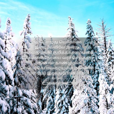 Picture 05 - 2 சாமுவேல் 24:15 TAMIRV - அப்பொழுது யெகோவா - Bible Verse Picture