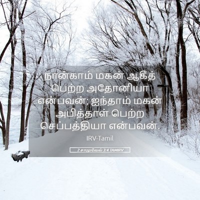 Picture 05 - 2 சாமுவேல் 3:4 TAMIRV - நான்காம் மகன் - Bible Verse Picture