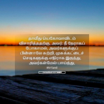 Picture 05 - 2 சாமுவேல் 5:23 TAMIRV - தாவீது - Bible Verse Picture