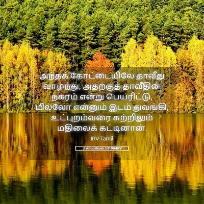 Picture 05 - 2 சாமுவேல் 5:9 TAMIRV - அந்தக் கோட்டையிலே - Bible Verse Picture