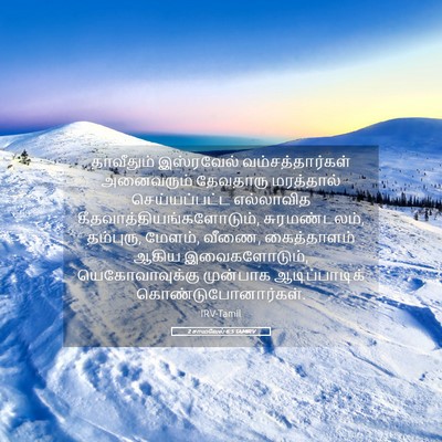 Picture 05 - 2 சாமுவேல் 6:5 TAMIRV - தாவீதும் இஸ்ரவேல் - Bible Verse Picture