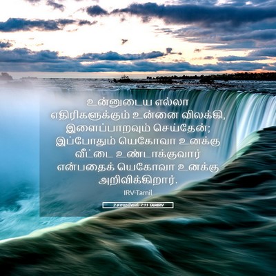 Picture 05 - 2 சாமுவேல் 7:11 TAMIRV - உன்னுடைய எல்லா - Bible Verse Picture