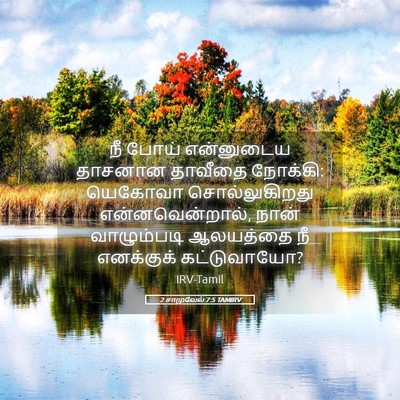Picture 05 - 2 சாமுவேல் 7:5 TAMIRV - நீ போய் என்னுடைய - Bible Verse Picture