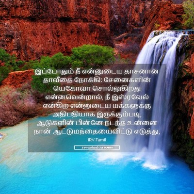 Picture 05 - 2 சாமுவேல் 7:8 TAMIRV - இப்போதும் நீ - Bible Verse Picture